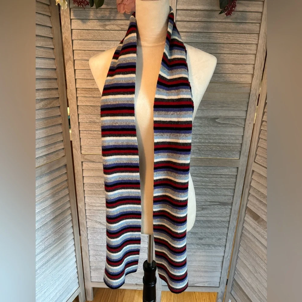2 for 1 Offer - Winter scarfs, both multi color striped patterns, 80” & 70” long - Picture 10 of 13